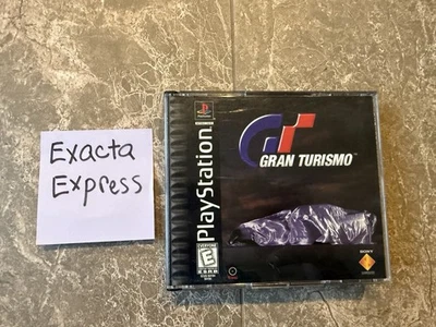 Gran Turismo PS1 PlayStation 1 Completo CIB Etiqueta Negra, Probado/Funciona, Envío Rápido Foto 1 de 4