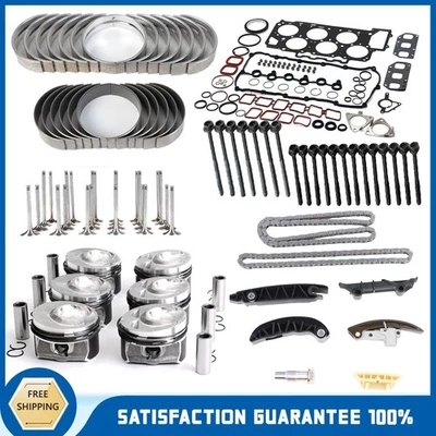 Kit de cadena de distribución de pistones de revisión de motor para Porsche VW Audi Q7 de 3,6 L Foto 1 de 4