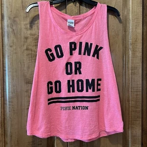 Camiseta Victoria Secret Rosa Sin Mangas Talla M Rosa Nación. - Imagen 1 de 4