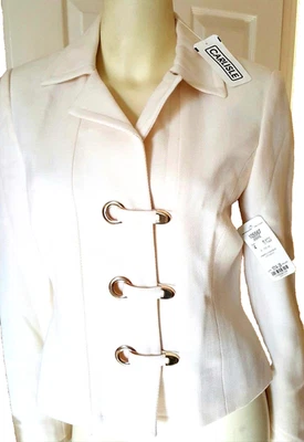 NWT CARLISLE WOMEN'S LUXURY 100% PURE WOOL JASMINE BLAZER W/LINING SZ:4 $465.00 - Image 1 of 4