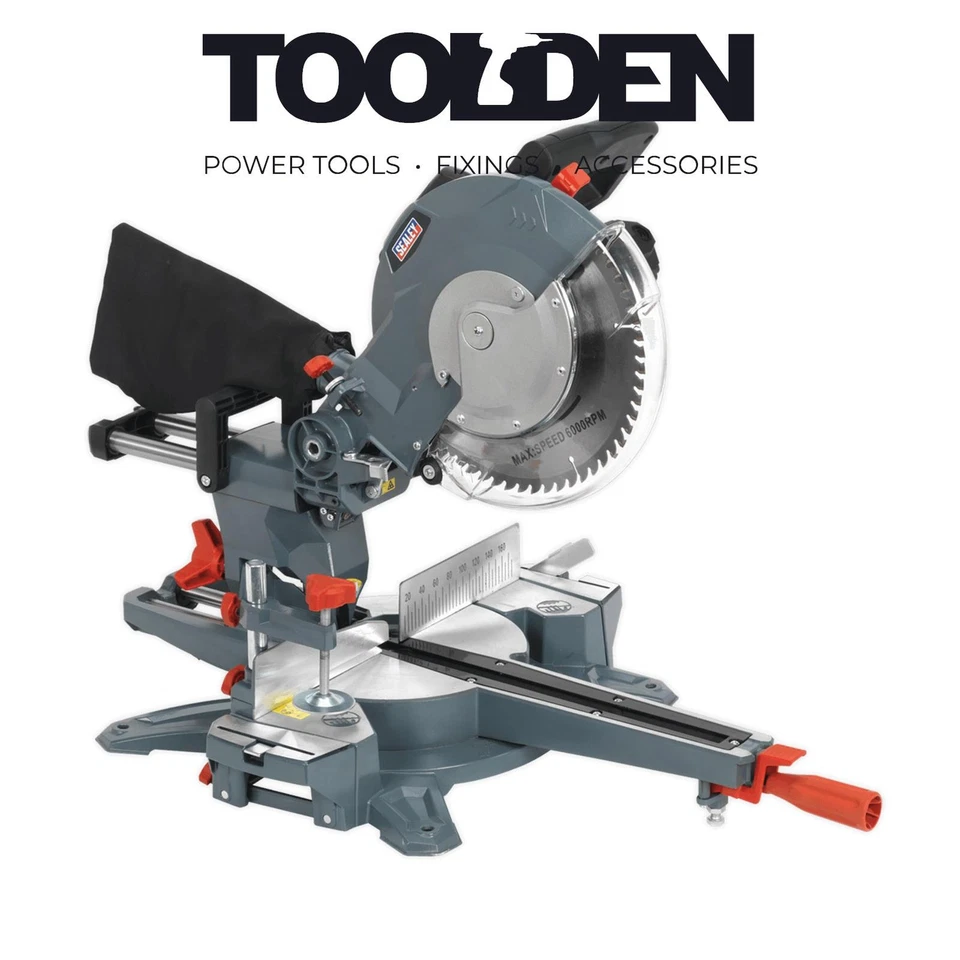 Sealey SMS255 250mm Double Sliding Compound Mitre Saw 1800W 230V - Image 1 of 1