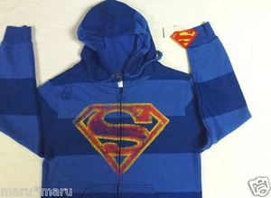 OFFICIAL New Men's DC COMICS Superman 'Vintage' Sweater SMALL Blue - Picture 1 of 5