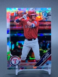 2019 Bowman Draft Chrome Sapphire BDC-7 JOSH JUNG Texas Rangers - Afbeelding 1 van 2