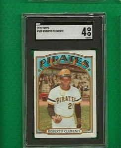 1972 Topps Roberto Clemente Pittsburgh Pirates  #309  ⭐️💥🎯  SGC Graded 4 - Picture 1 of 2
