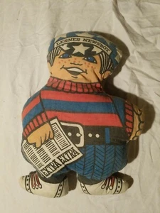 Vintage 1970er Lerner Newsboy Myers Verlag Werbung Plüsch Kissen Stoffpuppe - Bild 1 von 6