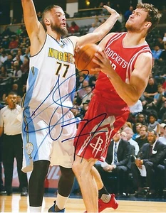 Signed  8x10 JOFFREY LAUVERGNE Denver Nuggets Autographed Photo w/COA - Picture 1 of 1