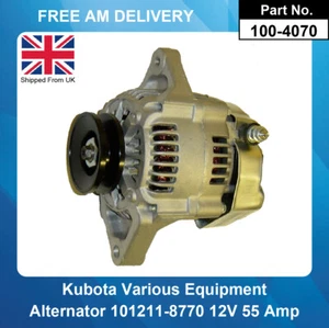 Alternator For Kubota D950 1981-2001 K7561-61910 K756161911 K756161912 - Picture 1 of 5