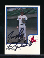 1986 ProCards Pawtucket Red Sox John Leister signed auto autograph