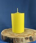 Premium Class 1 X 100% Pure Beeswax Pillar Candle Eco-Friendly, 10X7cm Handmade