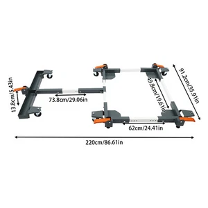 Mini supporto frigorifero mobile carrello rullo con 4 ruote di bloccaggio 600 libbre - Foto 1 di 24