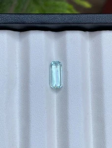 2,35 kt natürlicher Aquamarin Smaragd Form Schliff lose Edelstein - Bild 1 von 5