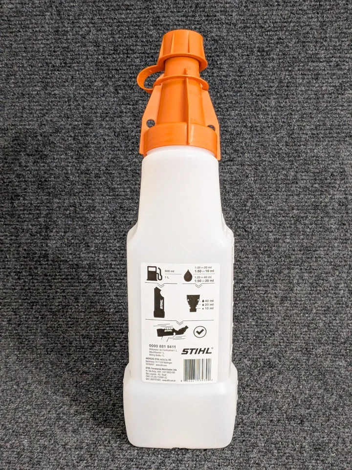OEM Stihl GAS/COMBUSTIBLE 2 TIEMPOS ACEITE 50:1 BOTELLA MEZCLADORA - 0000 881 9411 Foto 1 de 4