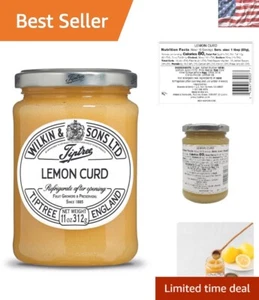 Luxus Lemon Curd, 11oz Glas - Gönnen Sie sich tiefen Zitronengeschmack, vegan-freundlich - Bild 1 von 8