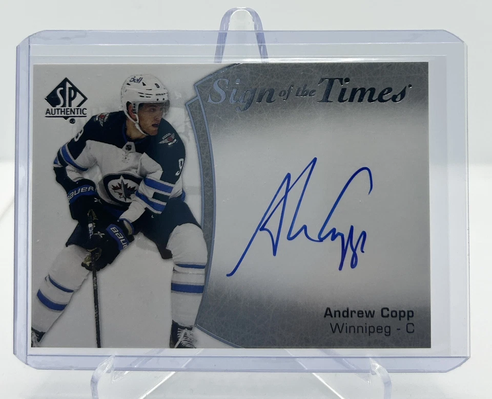2021-22 SP AUTHENTIC ANDREW COPP SIGN OF THE TIMES AUTO SOTT-CP UPPER DECK - Image 1 of 3