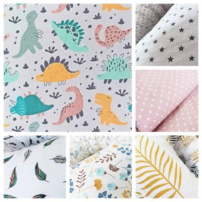 Baumwollstoff 100% Stoff Meterware Kinderstoff Baumwolle Nähen Handwerken 50 cm - Bild 1 von 4