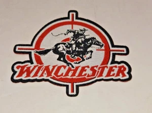 Vintage Winchester Patch bullsye ferro una cucitura su coltello pistola collezionisti cavallo cowboy - Foto 1 di 6