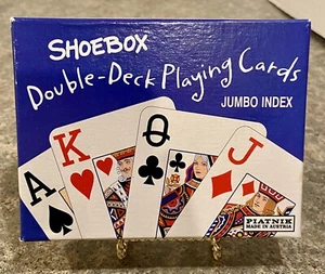 Shoebox Maxine Double Deck Playing Cards With Jumbo Index Preowned Complete - Picture 1 of 8