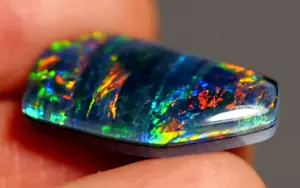 Big A+ Australian Coober Pedy Opal Natural Triplet 21x11x5 mm pendant ring - Picture 1 of 8