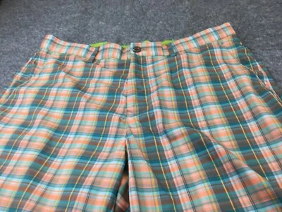 Pantalones Cortos Louis Raphael Para Hombres 32 Golf Verde Cuadros Retro 10 pulgadas Universidad Preppy Foto 1 de 4