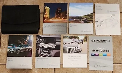 Juego de 8 piezas OEM 2013 Mercedes-Benz w204 Clase C C300 C63 AMG Manual del propietario con estuche Foto 1 de 4
