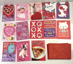 Lot of 13 NEW Assorted Hallmark Valentine’s Day Card Generic With Envelopes - Picture 1 of 5