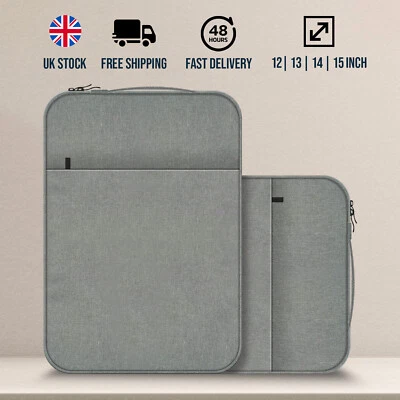 Laptop Sleeve Compatible 13.3 14 15.6 Inch Grey Full Protective Laptop Bags - Image 1 of 4
