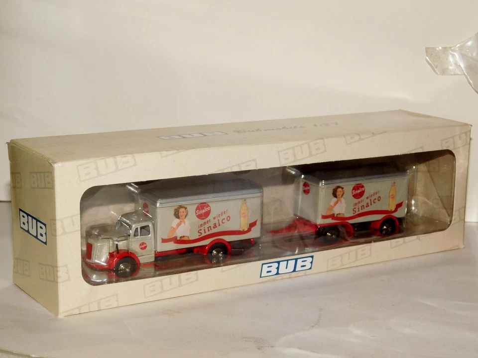 MERCEDES L6600 CON RIMORCHIO SINALCO BUB 7200 1/87 - Immagine 1 di 1