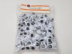 Bulk 144 Black 18mm Moving Wiggle Googly Plastic Safety Eyes Washers Craft Doll - Picture 1 of 6