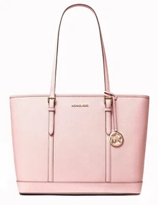 Michael Kors Borsa Tote Jet Set Travel LG TZ Shldr Powder Blush Nuova - Foto 1 di 9