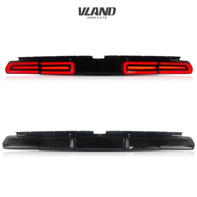 Smoked LED Tail Lights Rear Lamp For Dodge Challenger 08-14 Sequential Indicator - Image 1 of 4