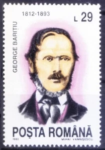 Romania 1993 MNH, George Barit, historian, philologist, playwright, politician - - Picture 1 of 1
