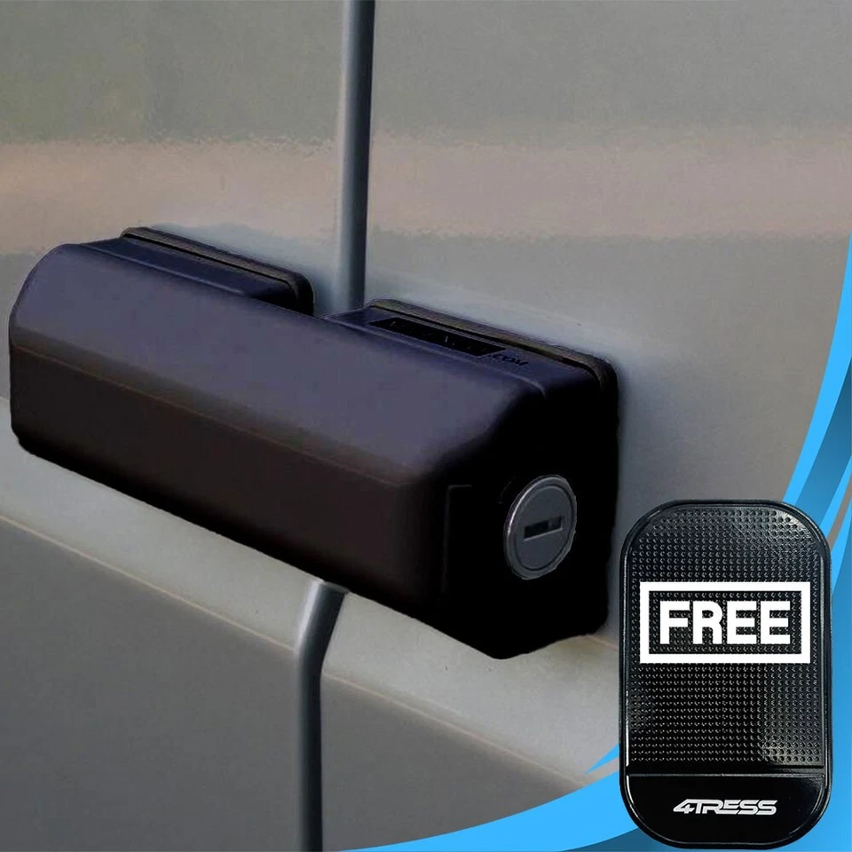 Milenco Van Side or Rear Door Dead Lock Keys Matched Single-pack Black