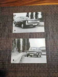 2x Postkarten - Werbung - Ford 17M - schwarz/weiß - Sammler - Oldtimer - Auto - Bild 1 von 6