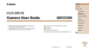 CANON IXUS 285HS PRINTED INSTRUCTION MANUAL USER GUIDE 157 PAGES A5 - Picture 1 of 1