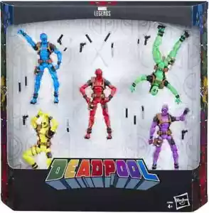 Pack de 5 Deadpool Rainbow Squad - Figura de acción de 3,75"/10 cm - Serie Marvel Legends - Imagen 1 de 2