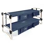 Disc-O-Bed Large Cam-O-Bunk Bunked Double Cot w/ Organizers, Navy Blue(Open Box)
