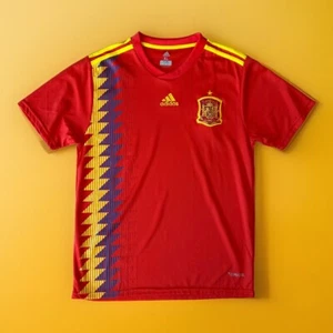 Adidas Spain 2017-19 Home Shirt Football Soccer Jersey Men’s XL - Picture 1 of 6