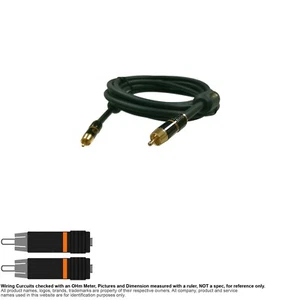 Cable Coaxial Coaxial RCA 1:1 Audio Digital Blindado OFC ShockWave 12FT C2G 29725 - Imagen 1 de 2