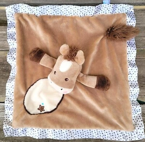 Baby Douglas Pony Horse Lovey Stuffed Animal Plush Security Blanket Satin Trim - Picture 1 of 5