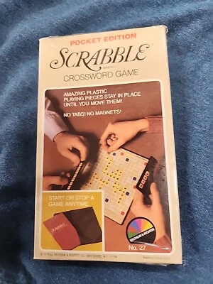 1978 SCRABBLE POCKET EDITION CROSSWORD GAME SELCHOW & RIGHTER NO. 27 NEW SEALED - Image 1 of 4
