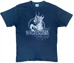 Vintage Y2K Killswitch Engage Logo Metalcore Band T-shirt - Picture 1 of 3