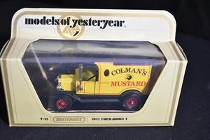 MatchBox YesterYear Y-12 1912 Ford Model T colman's mustard - Picture 1 of 2