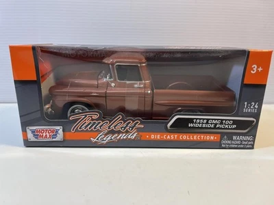 1958 GMC 100 Wideside Truck New In The Box in 1/24 Scale Diecast by Motor Max - Image 1 of 4