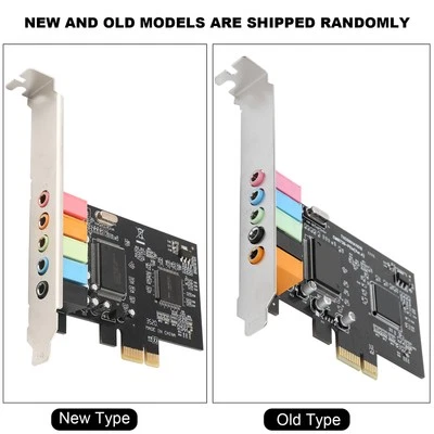Pcie 5.1 Channel Sound Card 6 Channel Card Cmi8738 Chip With Cd Access ND - Image 1 of 4