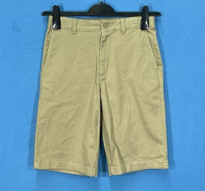 СТЕКЛЯННЫЙ КЛУБ современный крой хаки саржи 4 кармана плоский передний мальчика Chino шорты размер 16 - Изображение 1 из 4