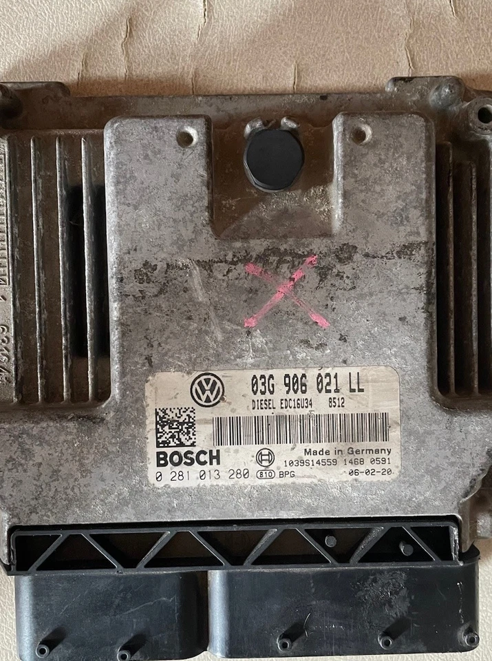 ECU VW Bosch 0281013280 EDC16U34 - 03G906021LL - Immagine 1 di 1