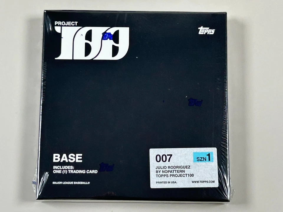 2022-23 Topps Project 100 #7 Julio Rodriguez by NoPattern SZN 1 Sealed Box RC - Image 1 of 2