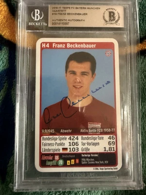 Franz Beckenbauer Auto BGS Beckett Zertifiziert - Bild 1 von 2