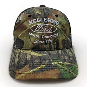Mossy Oak Break Up Ford Hat Kelleher Motor Co Strapback Camo Hunting Cap - Picture 1 of 9