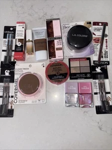 Mixed Lot MakeUp/Beauty Bundle 14 Piece Covergirl Maybelline Revlon Neutrogena - Picture 1 of 4
